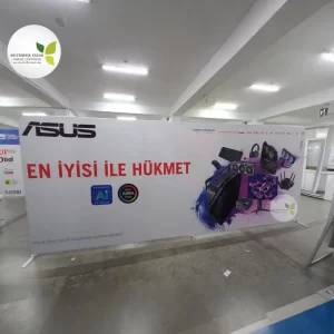 Kumaş baskılı boru pano